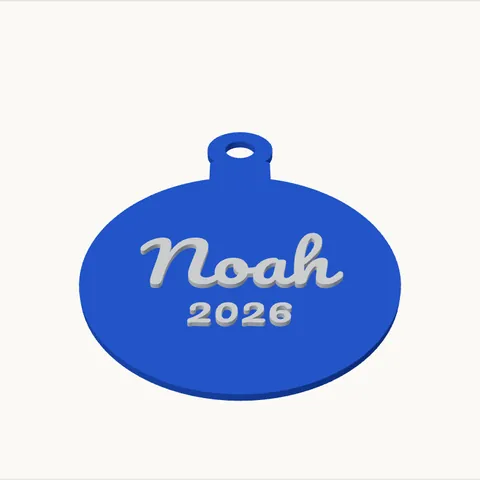 Enfeite de Natal com nome