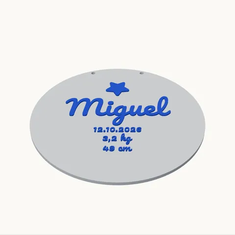 Plaquinha de maternidade