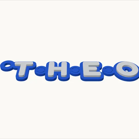 Chaveiro nome articulado