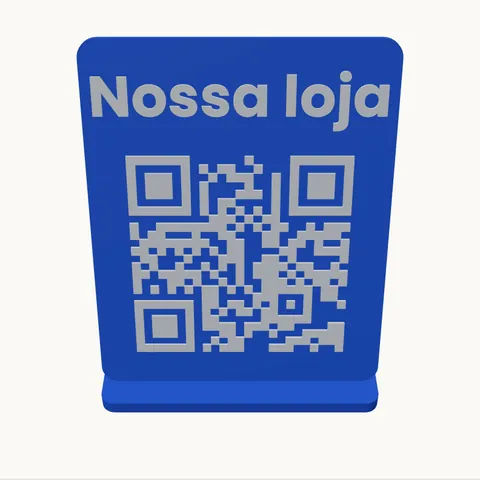 QR code de mesa com suporte
