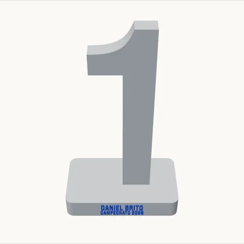 Troféu com nome