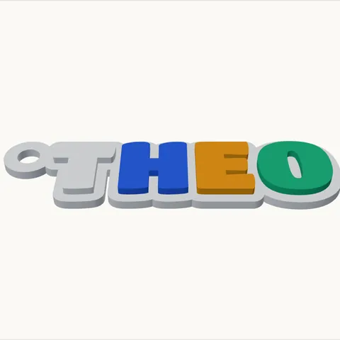 Chaveiro nome multicolor