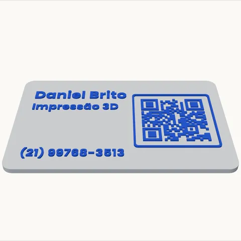 Cartão de visita com QR code