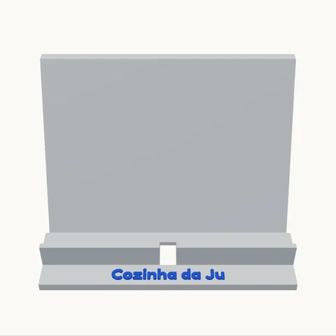 Suporte de tablet e livro de receitas