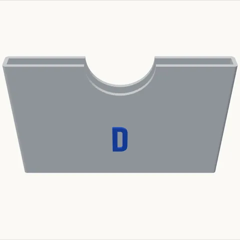 Carteira slim com inicial