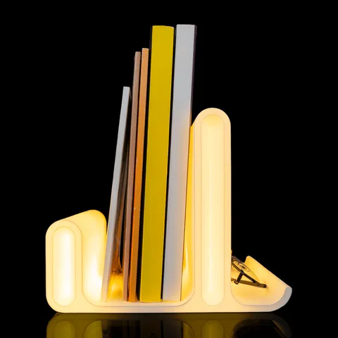 Arco Luminoso - Suporte para Livros e Óculos