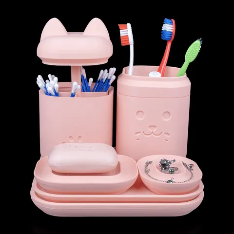 Kit Banheiro Gatinho Limpo